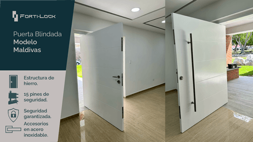 Puerta blindada modelo Maldivas