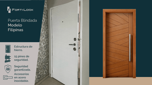 Puerta Blindada modelo Filipinas