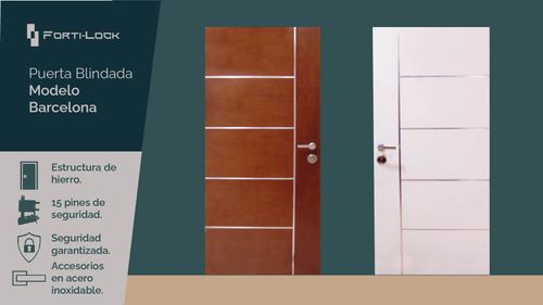 Puerta blindada modelo Barcelona