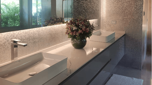 Panel decorativo Mosaico Pixel Plata Código 21210-1 - Unidad