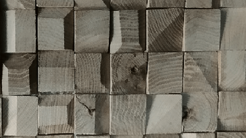 Panel decorativo Mosaico Cubos Roble Blanco - Unidad